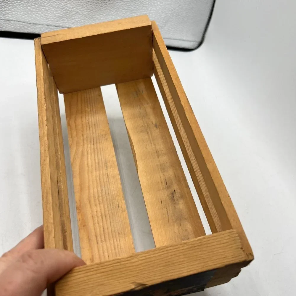 Napa Valley Wood Cassette Tape Storage Crate Box